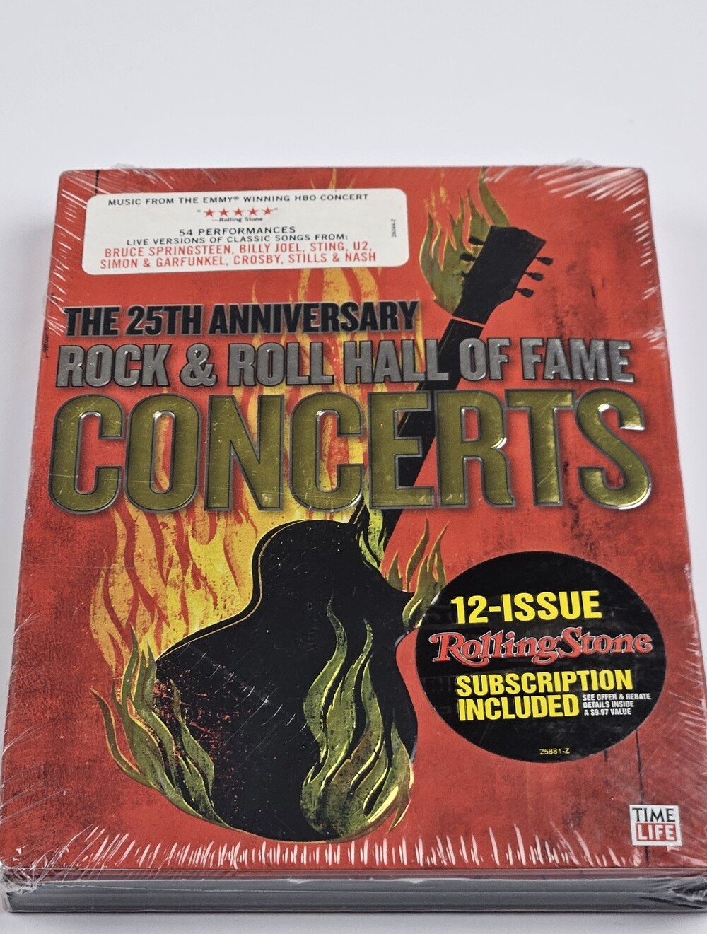 Sealed 25th Anniversary Rock & Roll Hall of Fame Concerts 3 DVD Set Time Life
